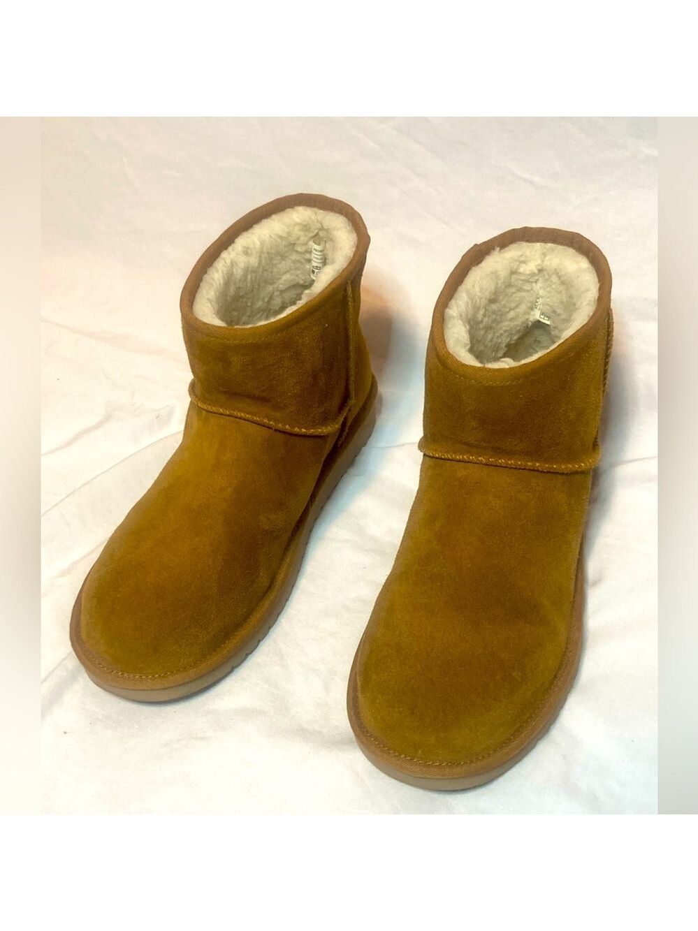 Koolaburra by UGG Mini II Mini 2 Chestnut Brown Suede Ankle Boots | Sz 10